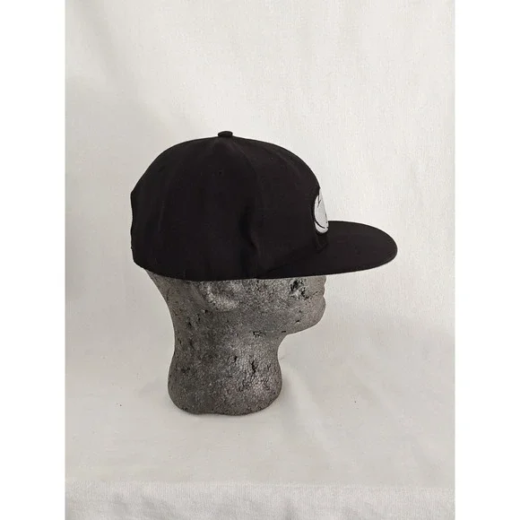 Dope Cartoon Middle Finger Black Cotton Snapback Hat Adult Adjustable RARE - Picture 5 of 8